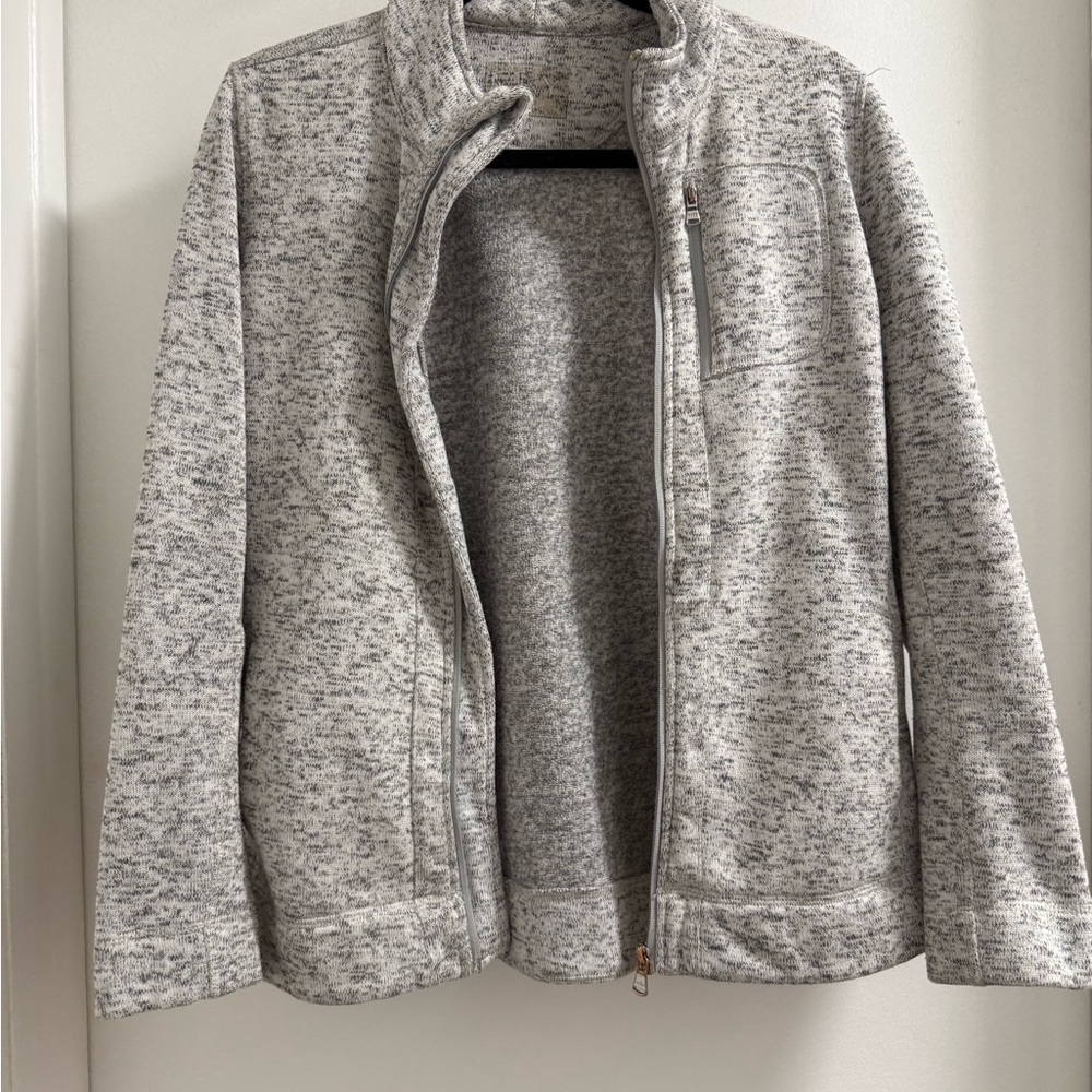 Andrew Marc Gray Zip Up Jacket